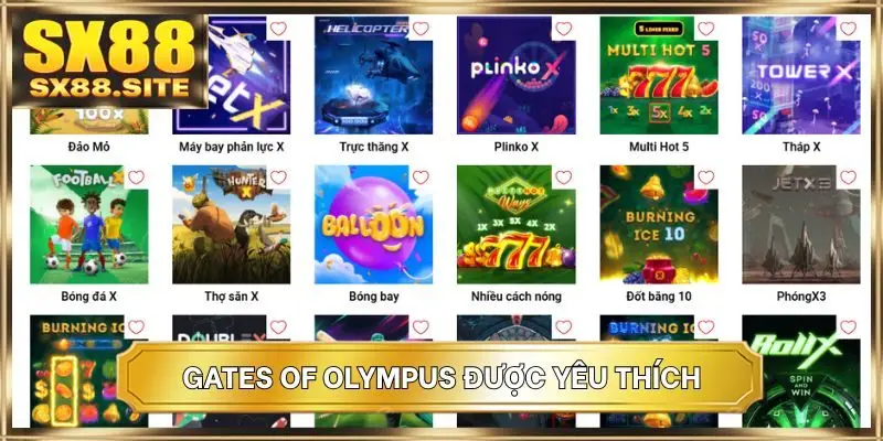 Gates of Olympus được yêu thích