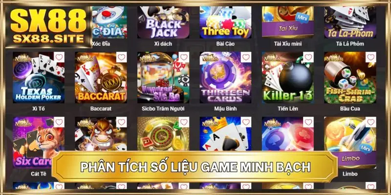 Phân tích số liệu game minh bạch