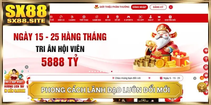 Phong cách lãnh đạo luôn đổi mới