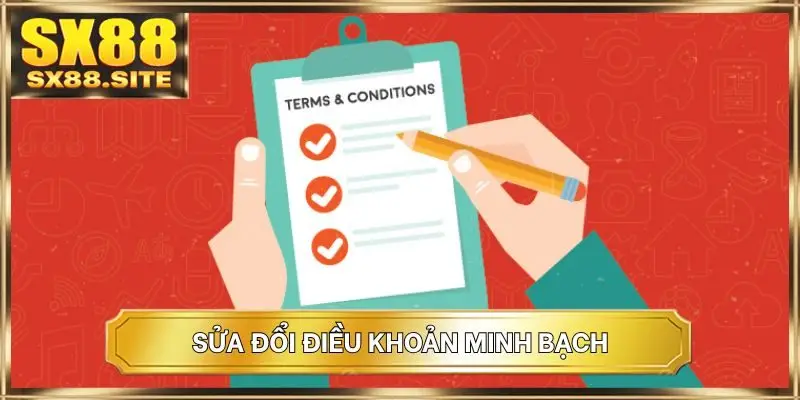 Sửa đổi điều khoản minh bạch